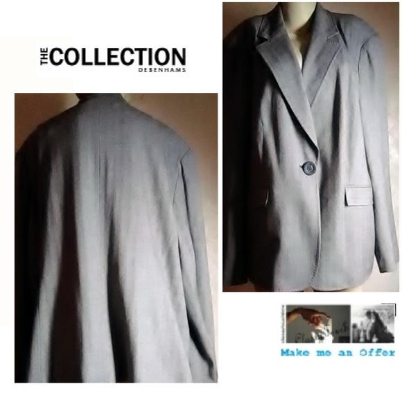 Collection Debehams NewGray Blazer Size 22 - Picture 1 of 8